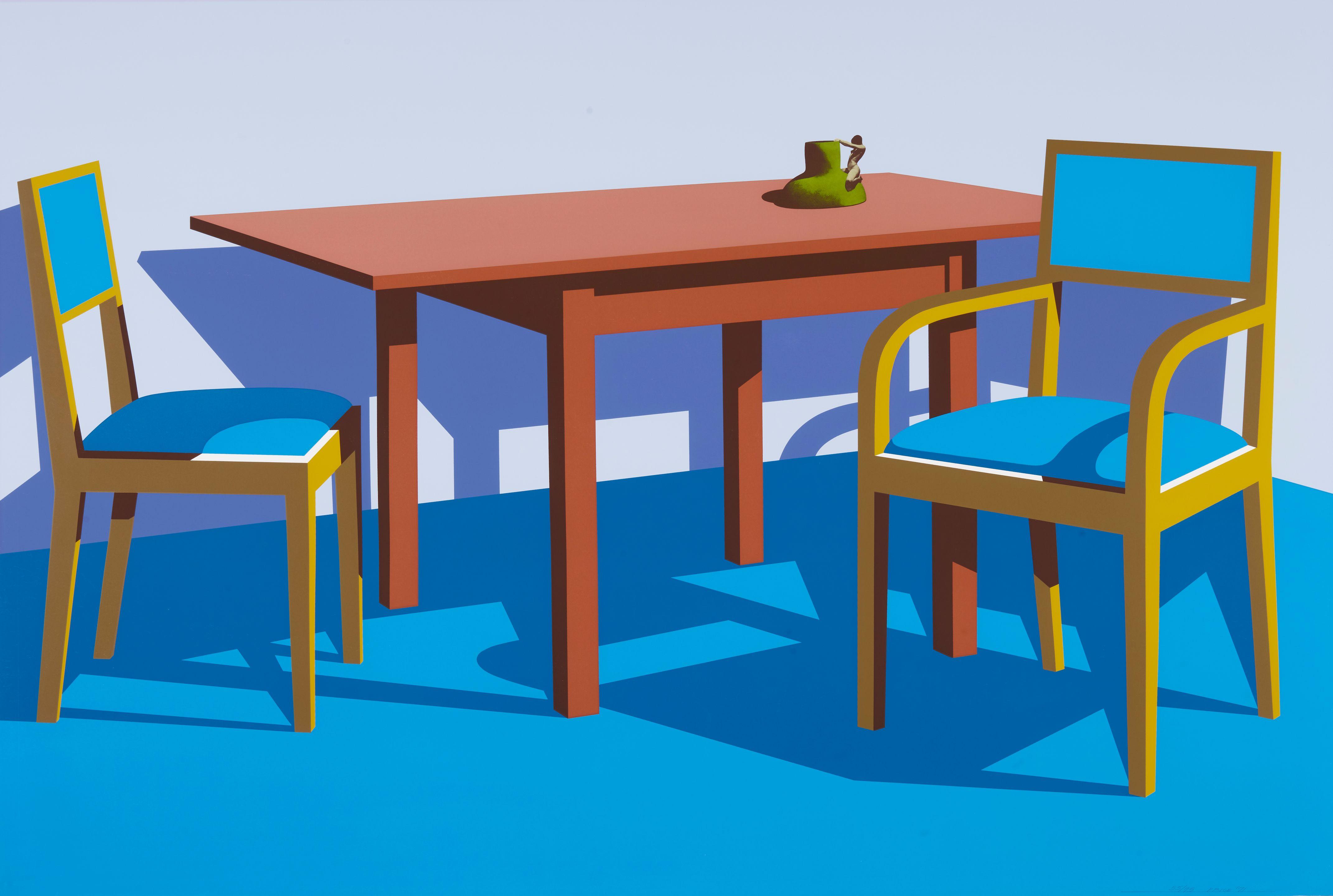 Ken Price - Coffee Shop at the Chicago Art Institute, from Interior Series