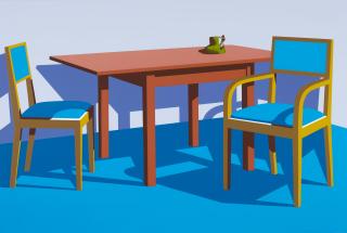 Ken Price - Coffee Shop at the Chicago Art Institute, from Interior Series