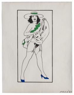 Ken Price - Woman Raising Skirt