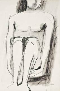 Kenneth Armitage, R.A. - Seated nude