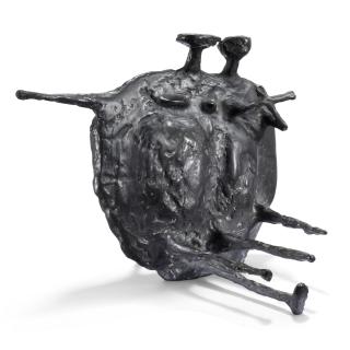 Kenneth Armitage, R.A. - Two Seated Figures (Small Version B With Crossed Arms)