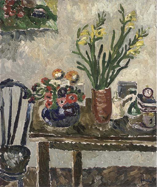 Kenneth Hall - Still Life With Flowers