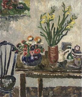 Kenneth Hall - Still Life With Flowers
