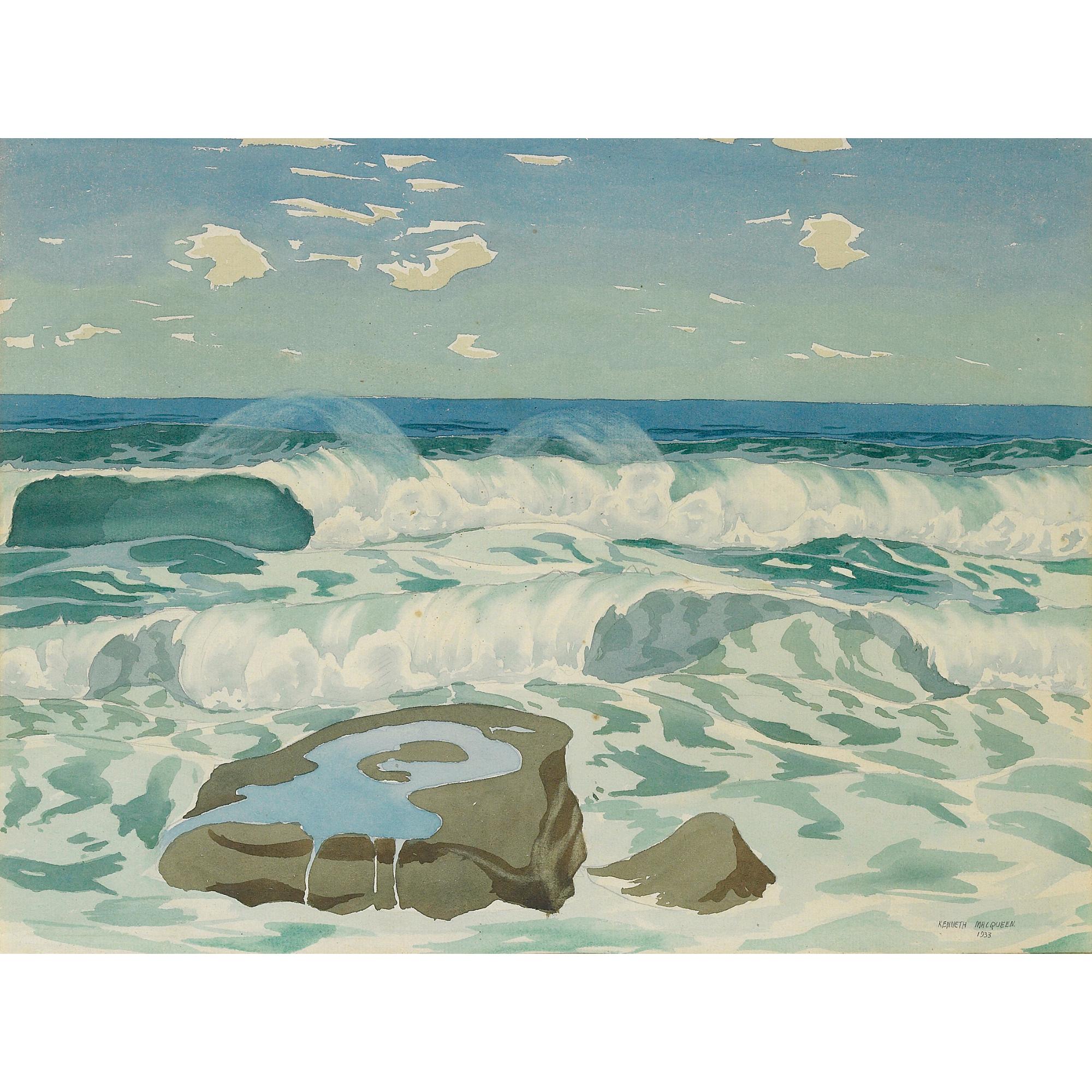 Kenneth Macqueen - Australian wave Sketch
