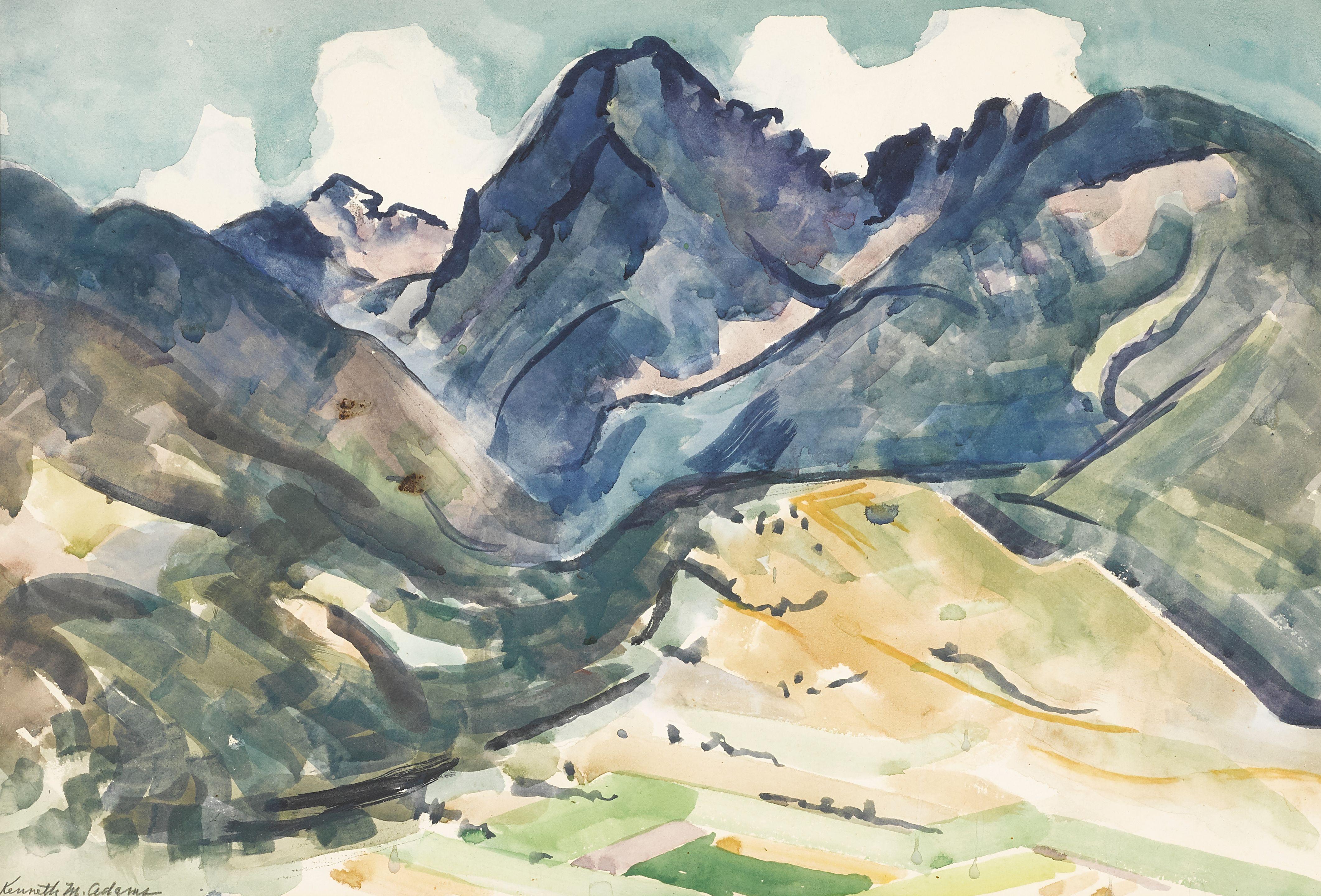 Kenneth Miller Adams - Mountain Landscape, Afternoon