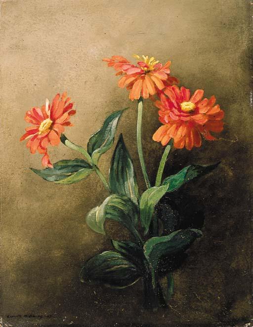 Kenneth Miller Adams - Zinneas