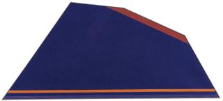 Kenneth Noland - Arch Blue With Orange, Red, Blue