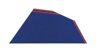 Kenneth Noland - Arch Blue with Orange-Red