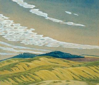 Kenneth Robertson Macqueen - Clouds Over Landscape