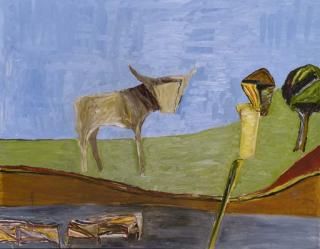 Kenneth Ronald Whisson - Bull in Landscape