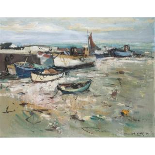 Kenneth Webb - Bobbing Boats In Harbour