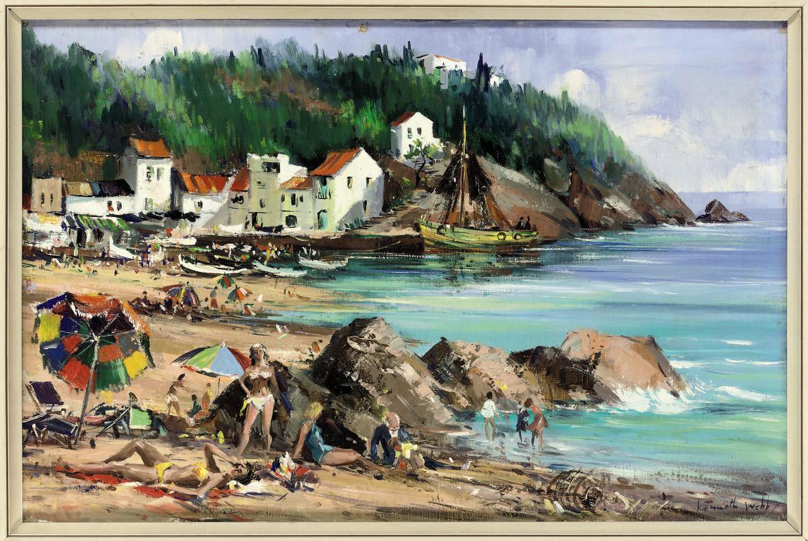 Kenneth Webb - View of Tamariu Bay, Spain