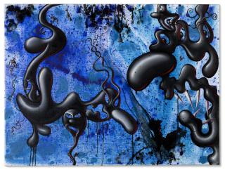 Kenny Scharf - another oil painting too!