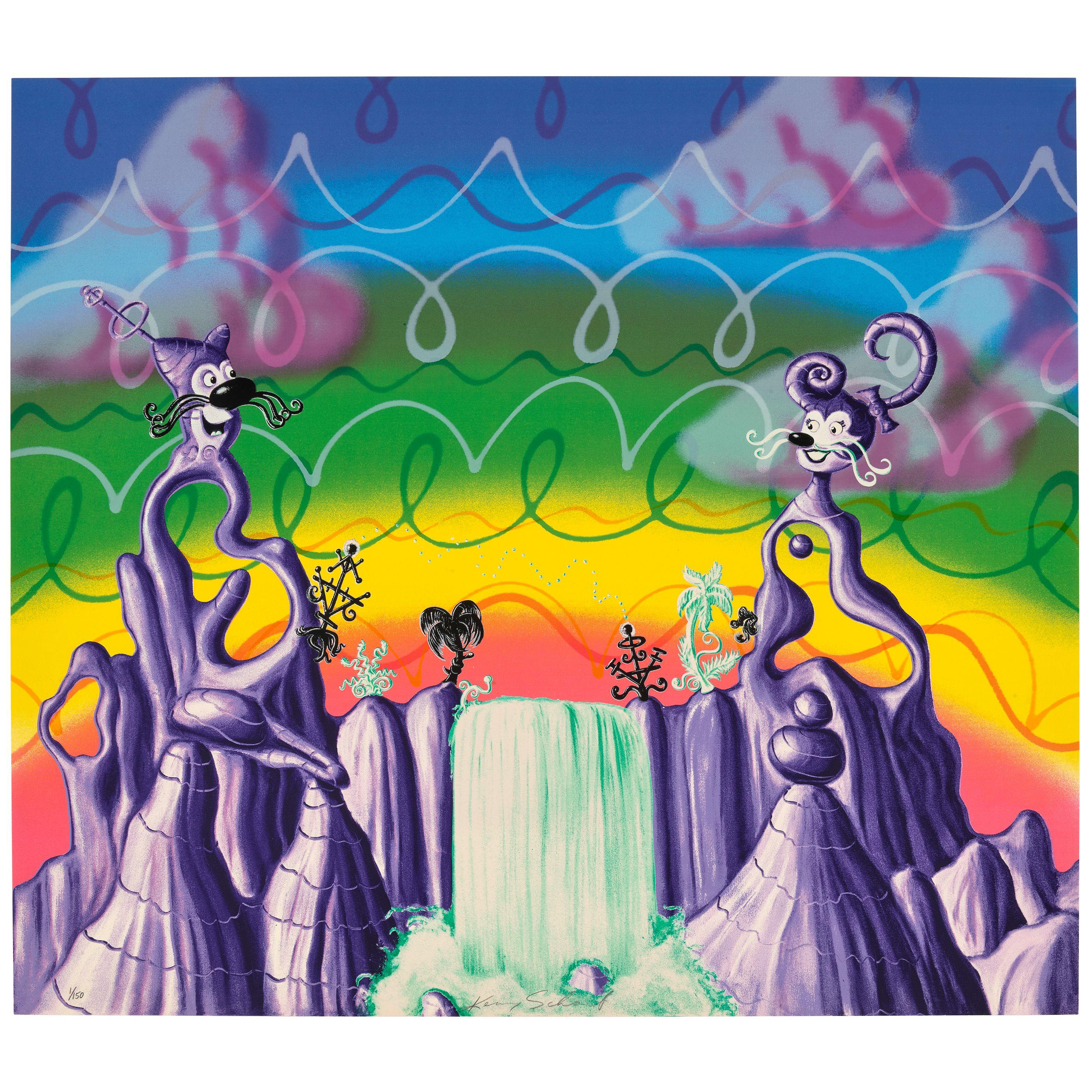 Kenny Scharf - Aqua Pollination
