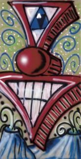 Kenny Scharf - Green Face