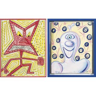Kenny Scharf - Hapio And Driving Me Crazy (2 Works)