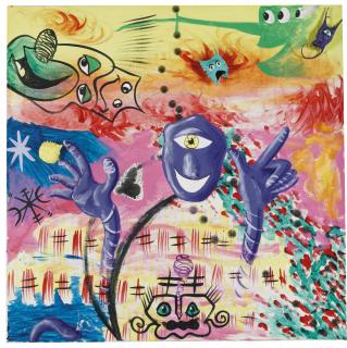 Kenny Scharf - Purple Person