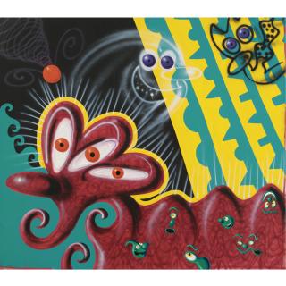 Kenny Scharf - Red Jello Fello