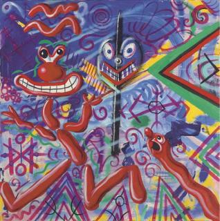 Kenny Scharf - Red Jump