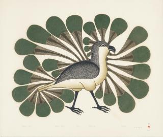 Kenojuak Ashevak, C.C., R.C.A. - A Kenojuak Ashevak, C.C., R.C.A., Stonecut And Stencil, \