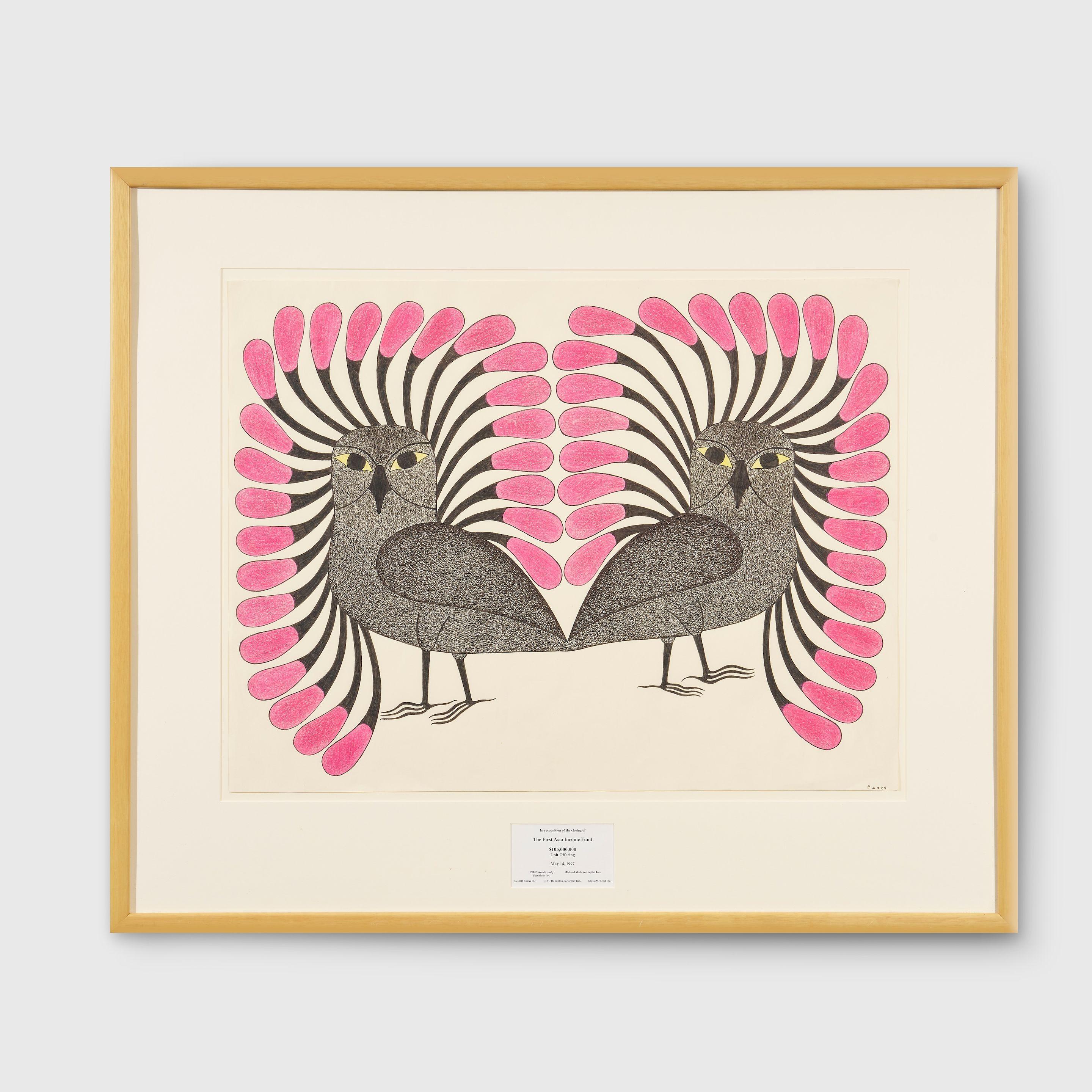 Kenojuak Ashevak - Cape Dorset (Owls), 1994/95