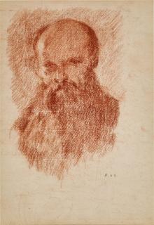 Ker-Xavier Roussel - Autoportrait - recto; Deux nymphes auprès d\'un arbre - verso