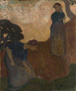 Ker-Xavier Roussel - Bretonnes,  D\'Apres Paul Gauguin (Recto) Femme Dans Un Paysage (Verso)