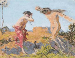 Ker Xavier Roussel - Faune et nymphe