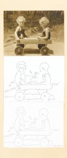 Ketty La Rocca - Senza Titolosigned And Dated 74, Black And White Photograph And Ink On Paper, In 3 Parts