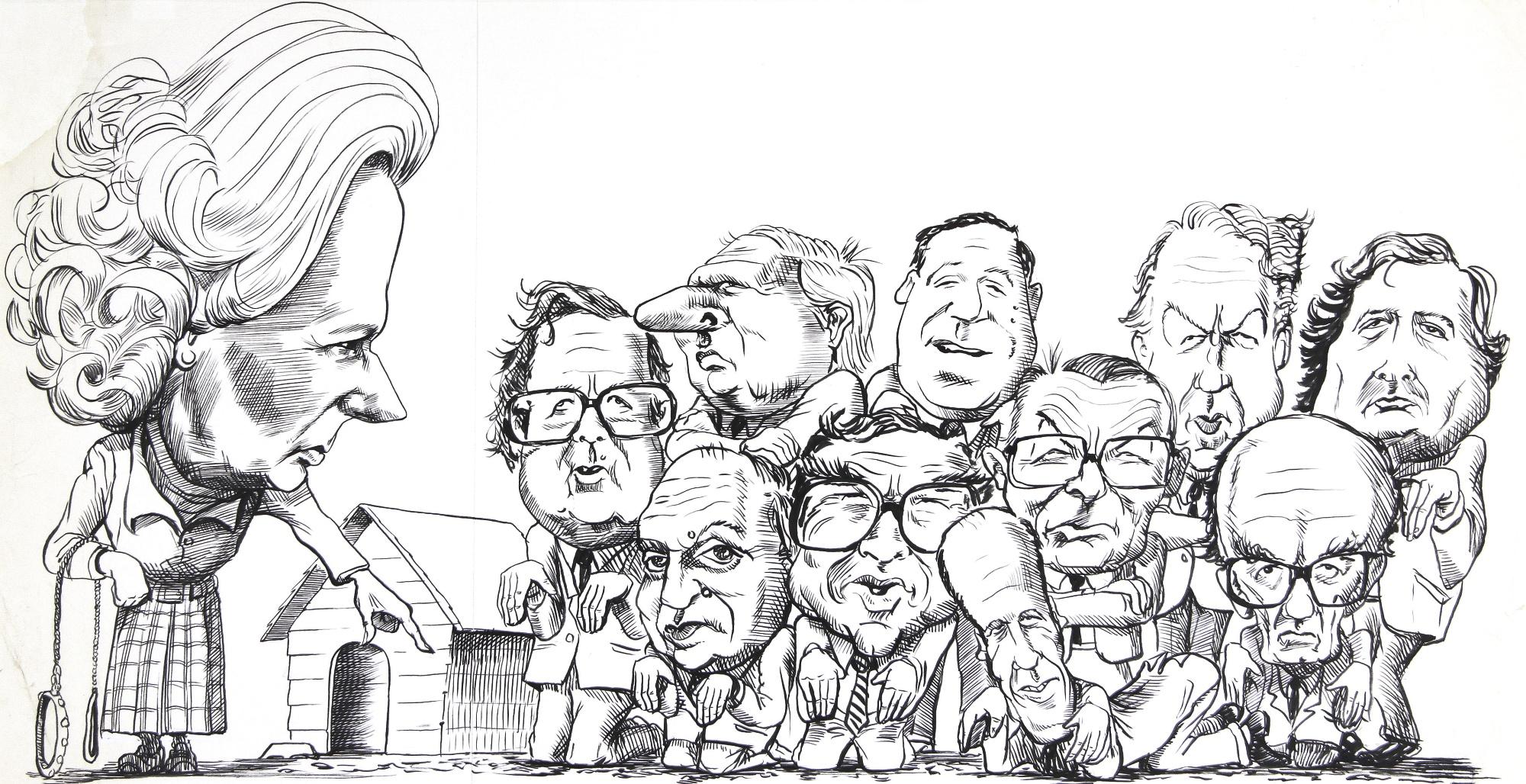 Kevin Kallaugher - Mrs Thatcher’S Cabinet