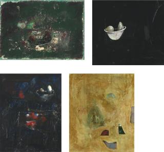 Kevin Larmon - 17 To 7; Nature Morte; Yellow Square; Portrait Of Pauline