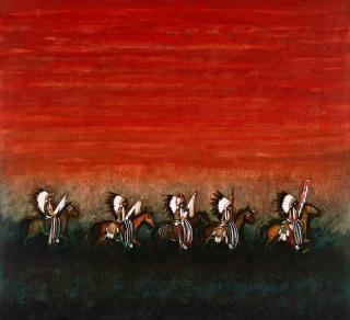 Kevin Red Star - A Kevin Red Star Painting, \