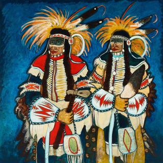 Kevin Red Star - A Kevin Red Star Painting, \