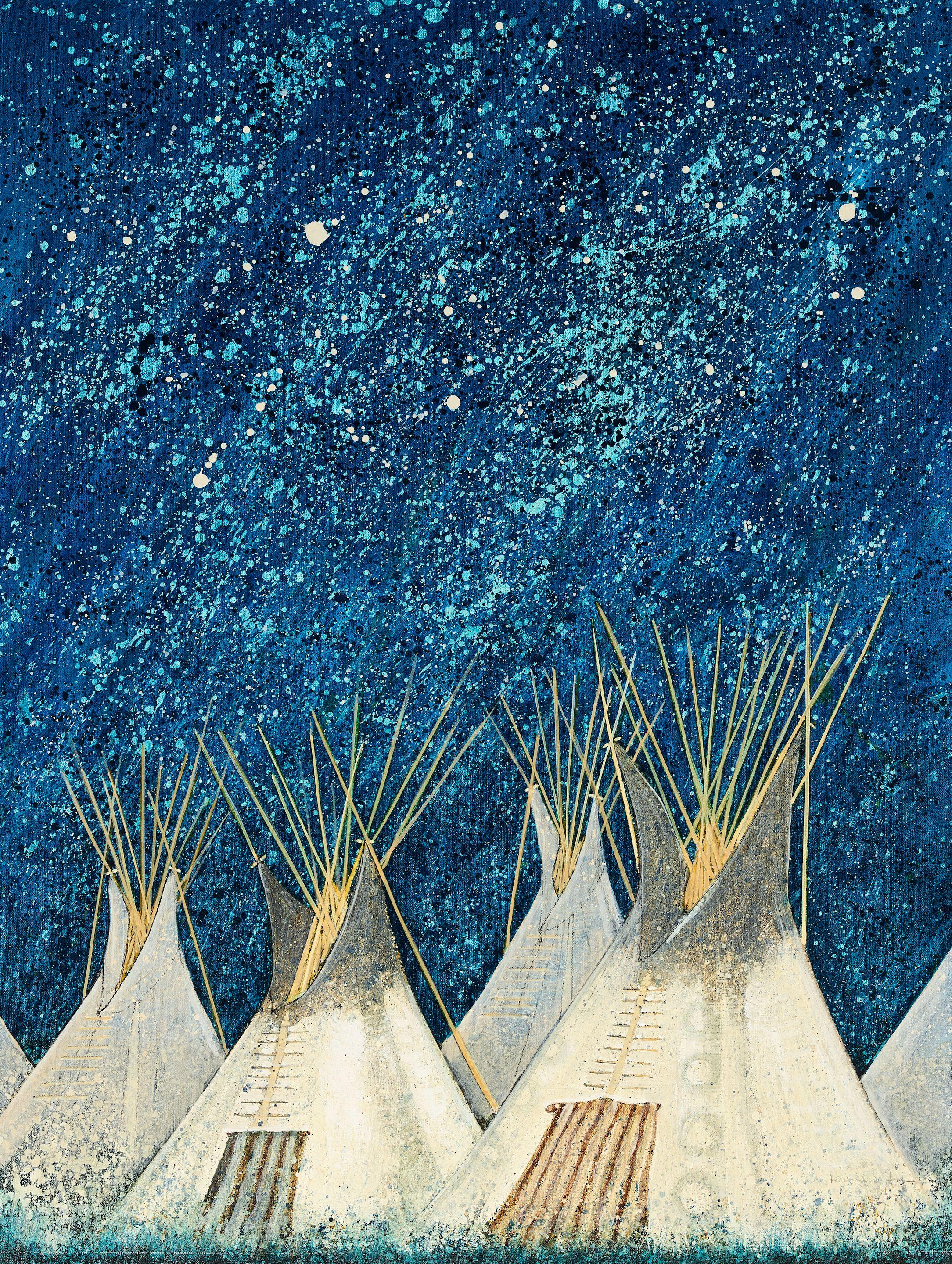 Kevin Red Star - A Kevin Red Star Painting, \