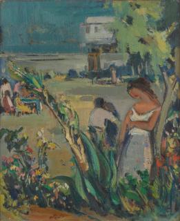 Khaled Al-Jadir - Village Scene