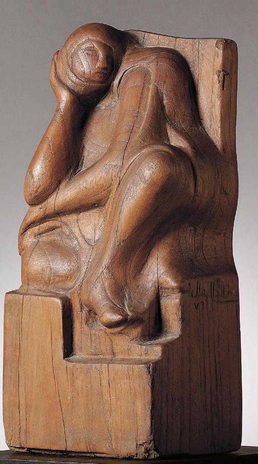 Khaled Al-Rahhal - Seated Woman