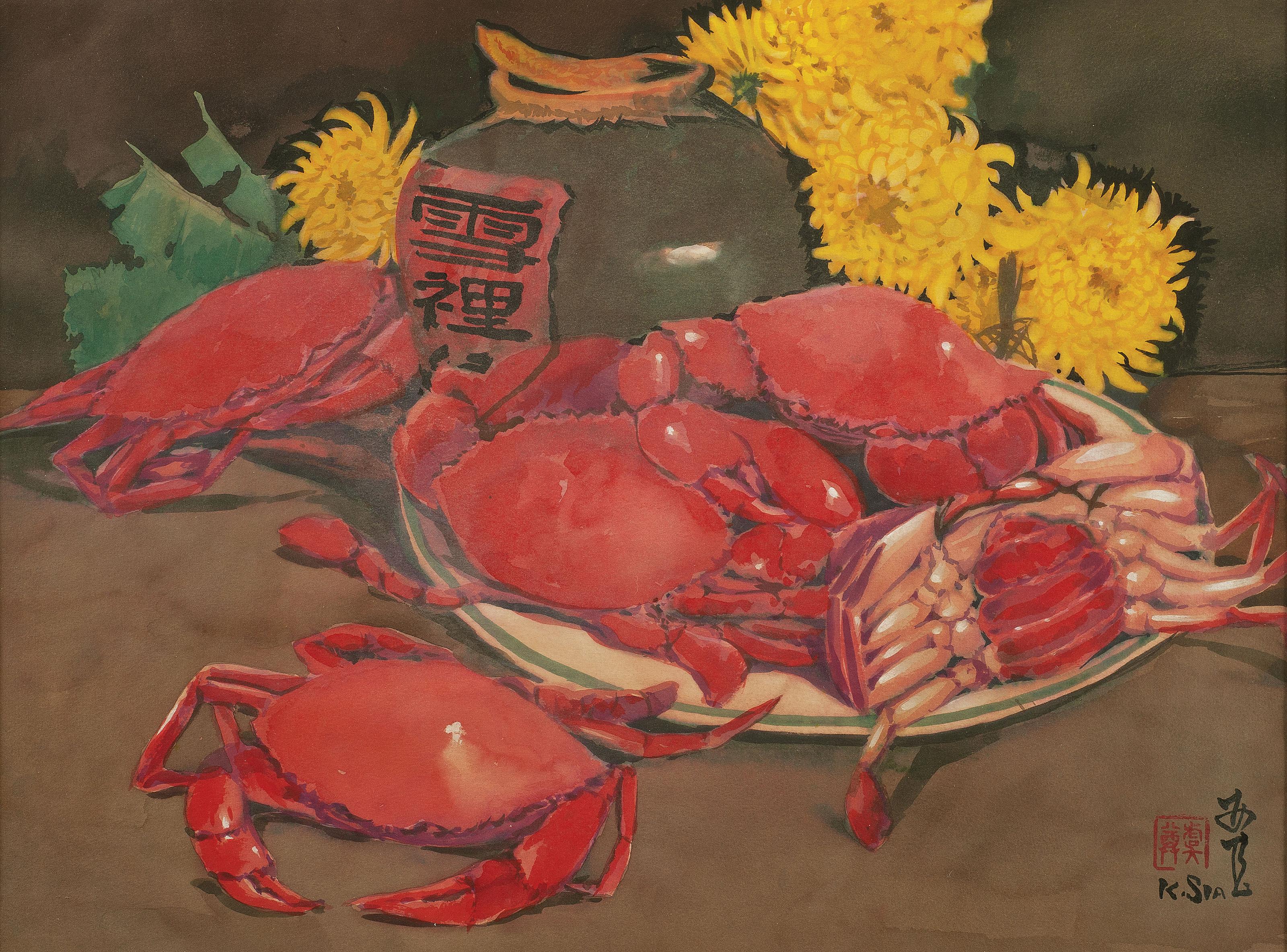Khaw Sia - Still Life With Crabs