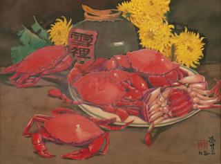 Khaw Sia - Still Life With Crabs