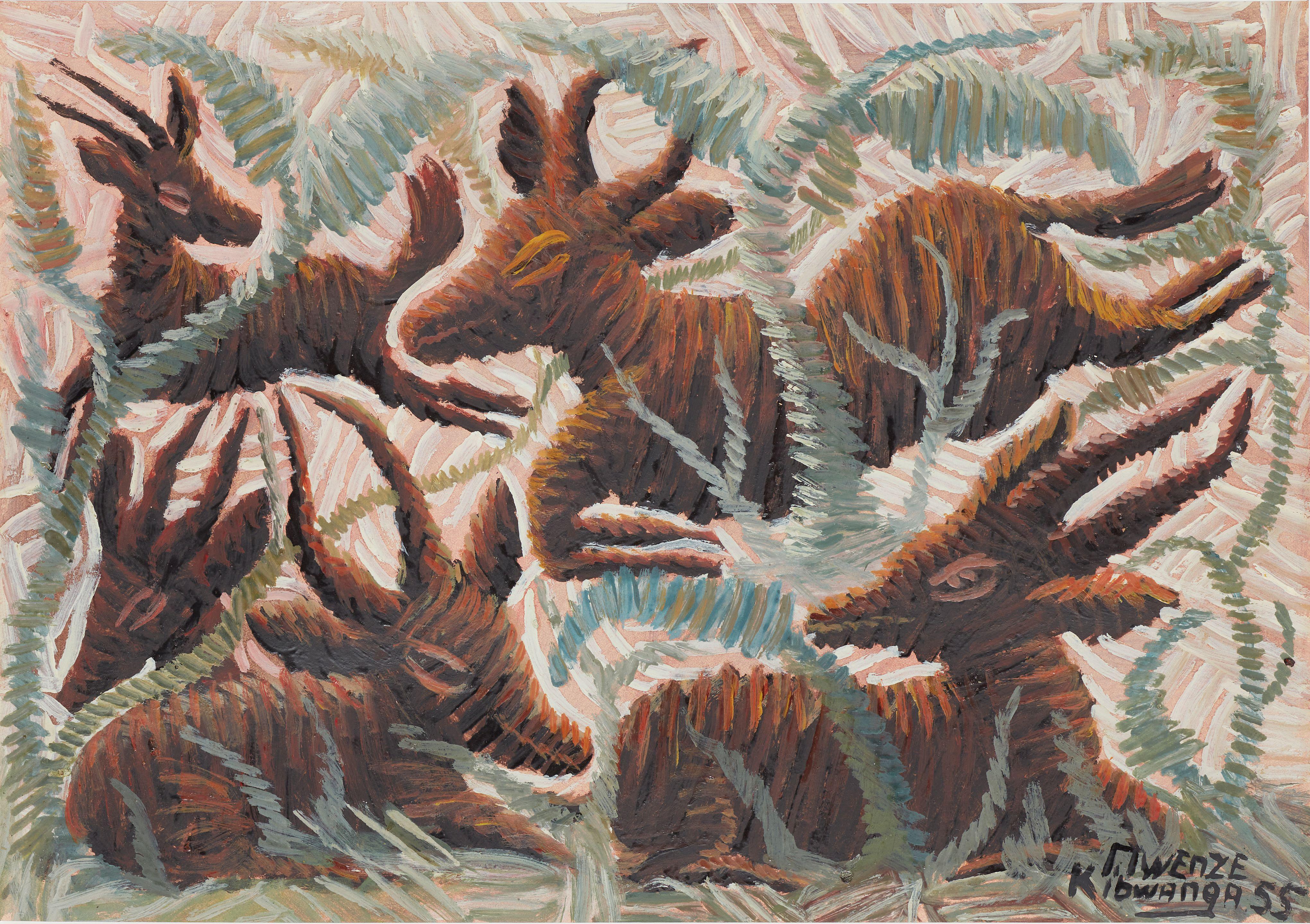 Kibwanga Mwenze - Sans titre, 1955