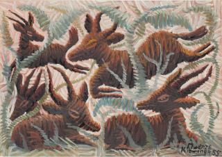 Kibwanga Mwenze - Sans titre, 1955