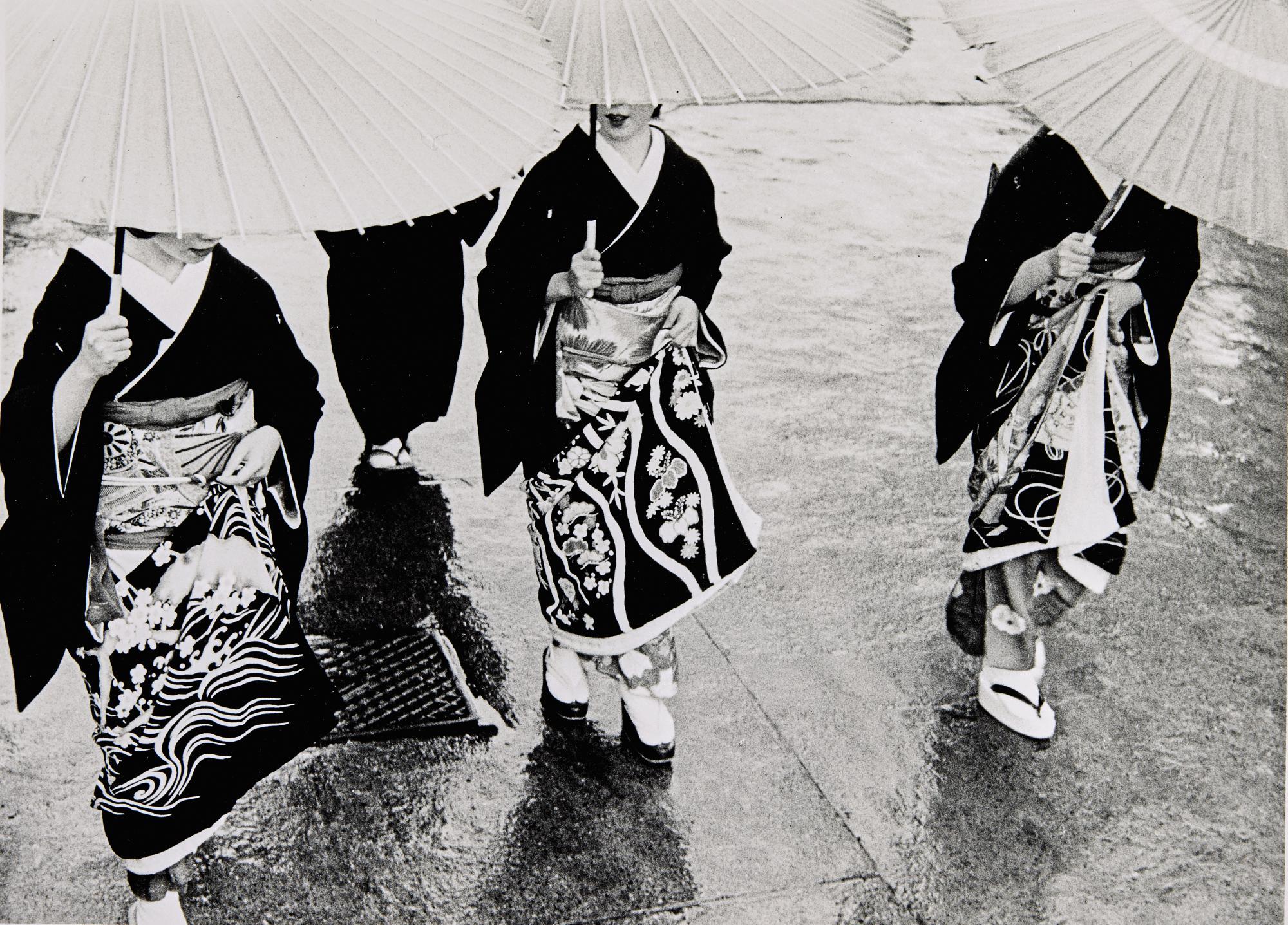 Kiichi Asano - \'A Rainy Commencement Ceremony\', 1953; And Untitled (From The Series The Gion Quarter), 1956