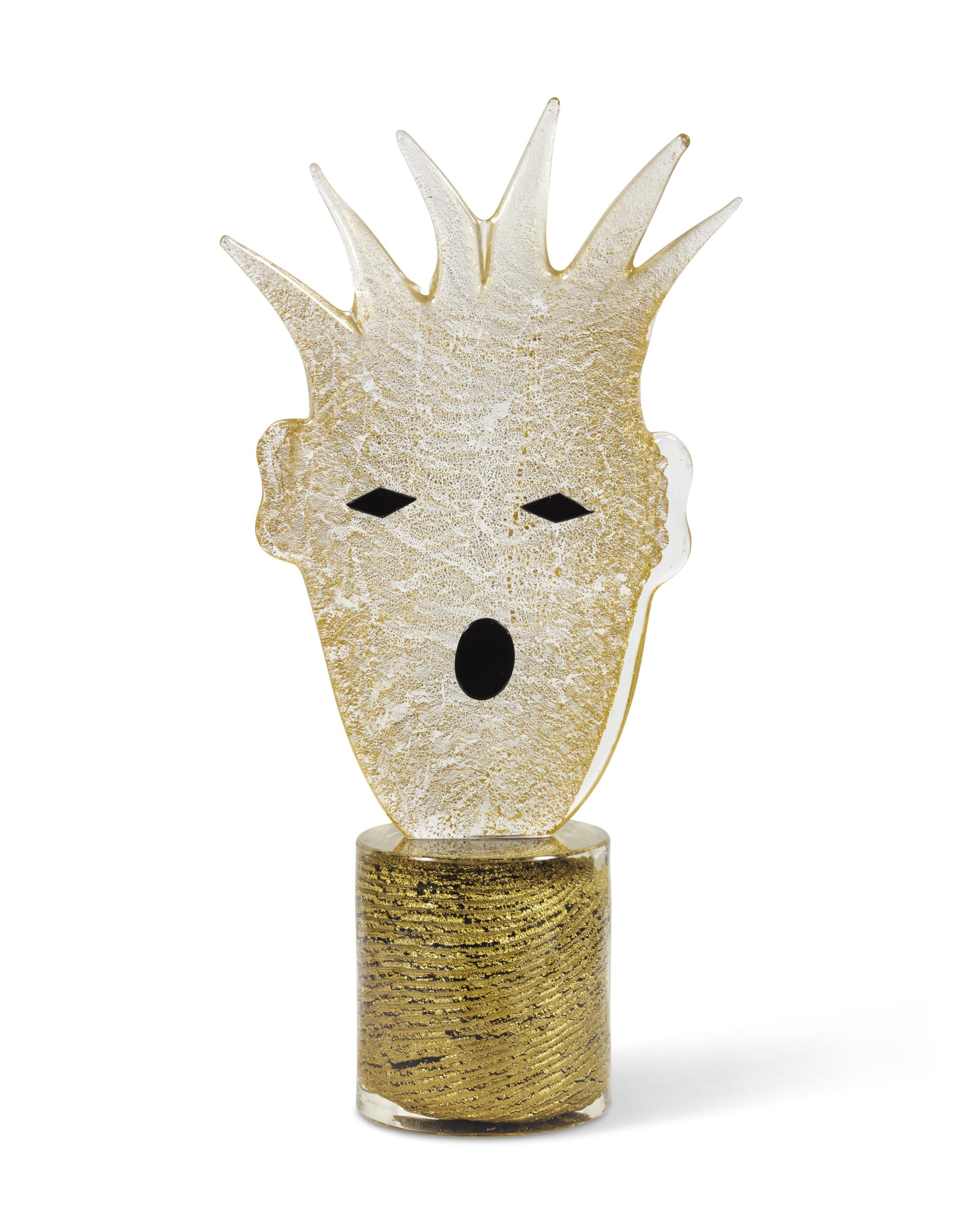 Kiki Kogelnik - Renaissance head gold (from the Venetian Heads I series)