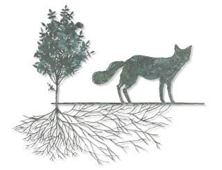 Kiki Smith - Wolf with Bush and Roots