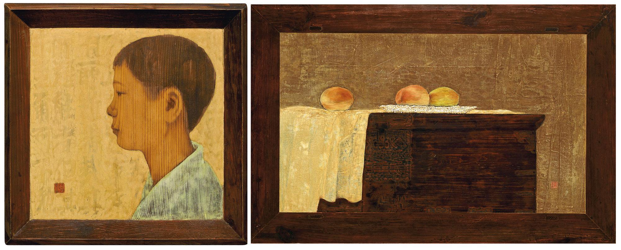 Kim Duck Yong - The Grain of Wood/Boy; & The Grain of Wood/Still Life