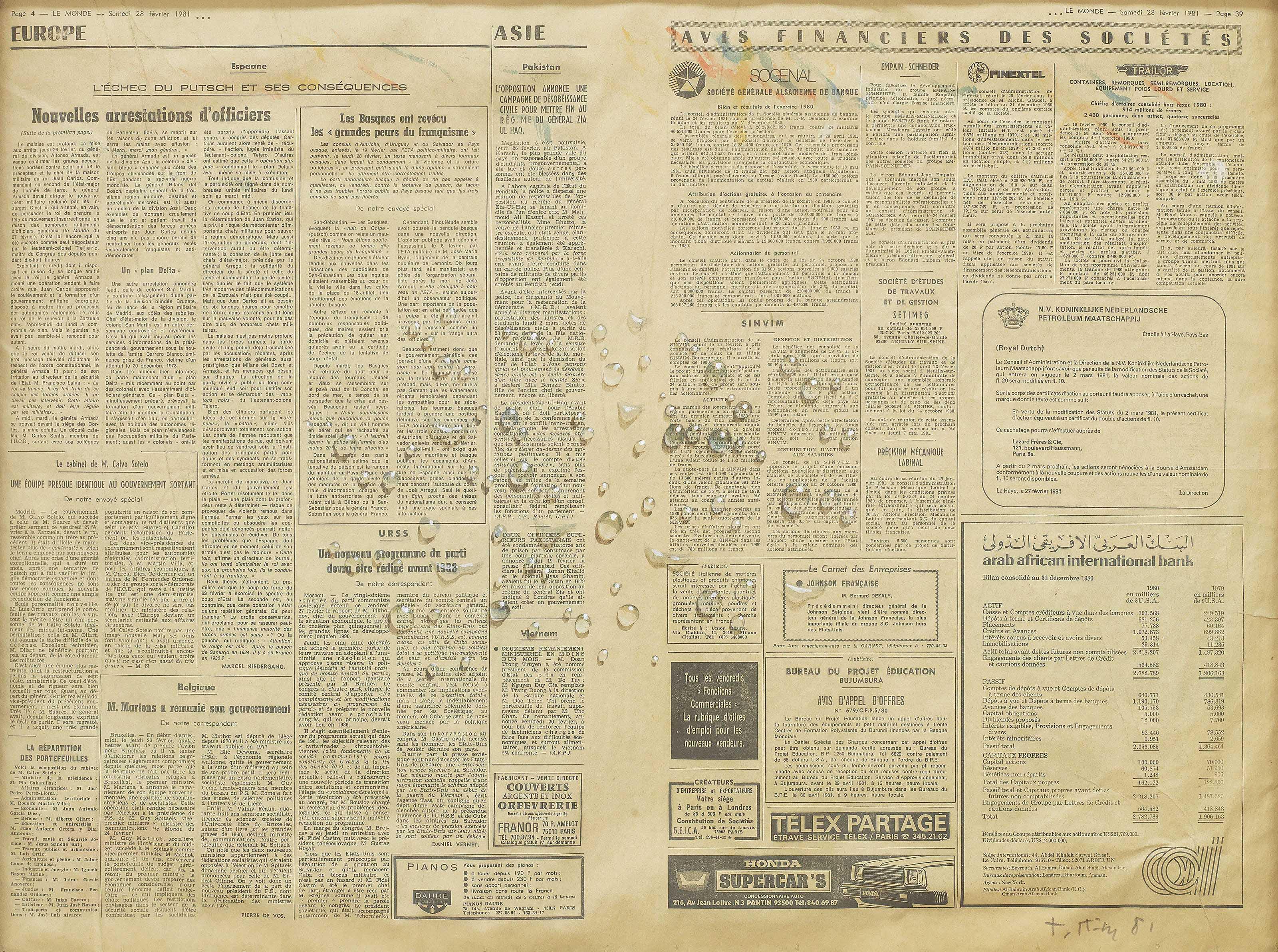 Kim Tschang-Yeul - Untitled (Waterdrops)