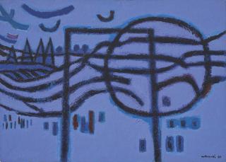 Kim Whan-Ki - Moon on Mountain