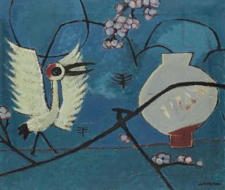 Kim Whanki - Immortal Crane And Vase