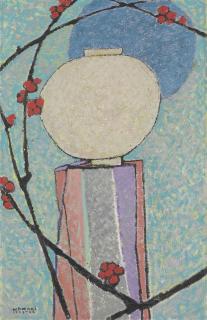 Kim Whanki - Moon and Plum Blossom, 1953-54