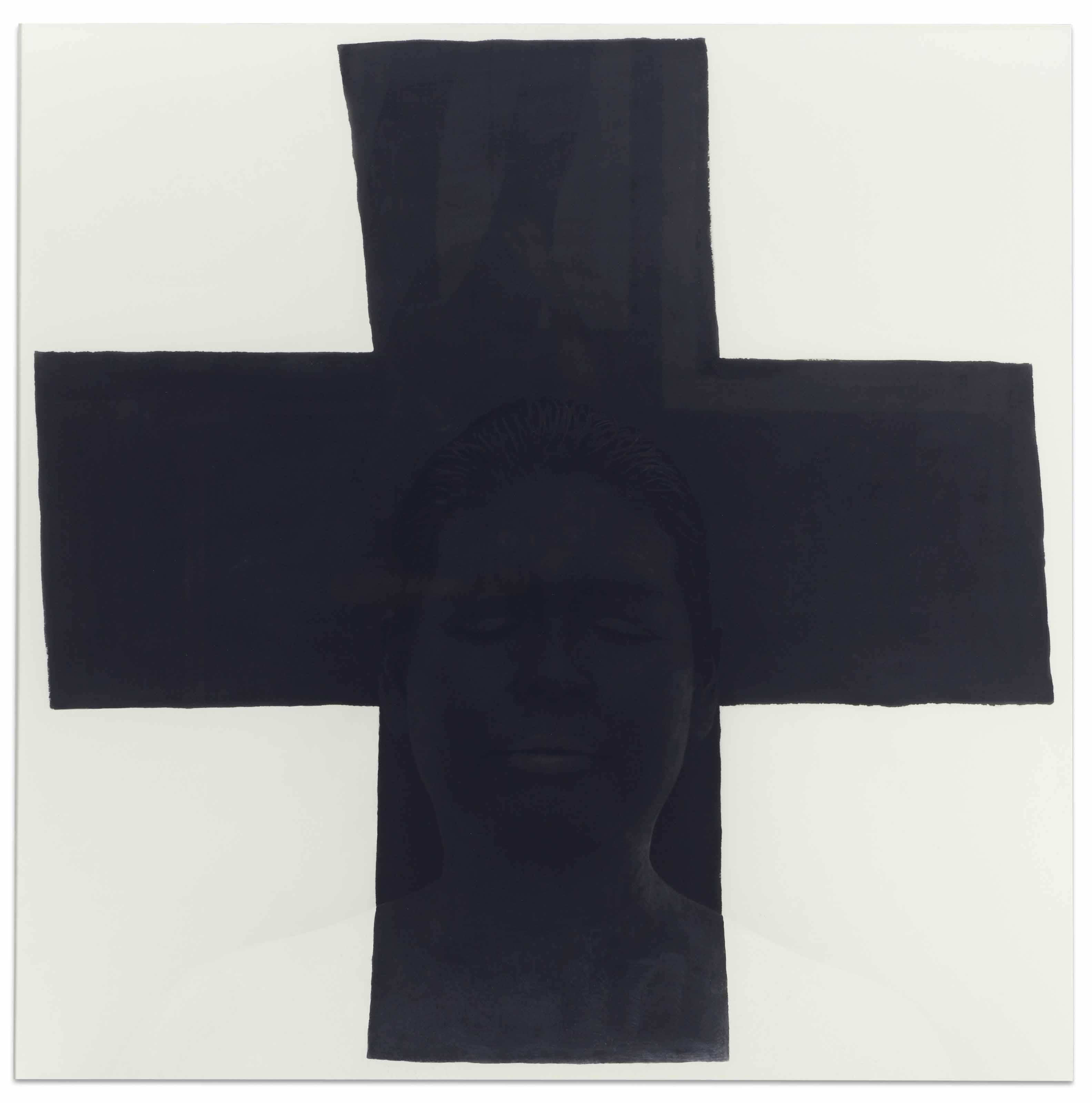 Kimiko Yoshida - Abstraction (Croix Noire De Malevitch, 1915, Mnam Paris). Autoportrait