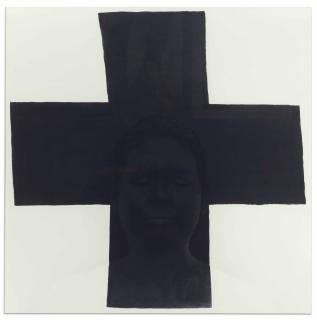 Kimiko Yoshida - Abstraction (Croix Noire De Malevitch, 1915, Mnam Paris). Autoportrait